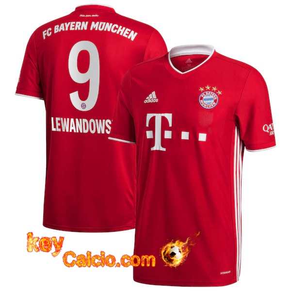 Maglia Calcio Bayern Monaco (Lewandowski 9) Prima 20/21