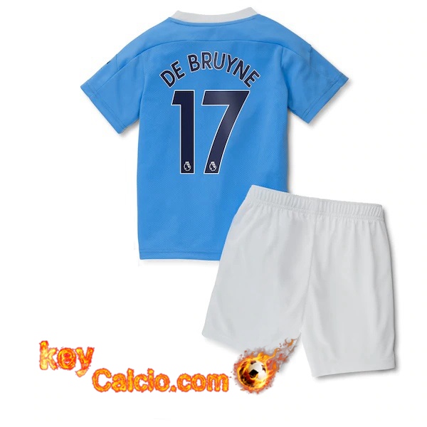 Maglia Calcio Manchester City (De Bruyne 17) Bambino Prima 20/21