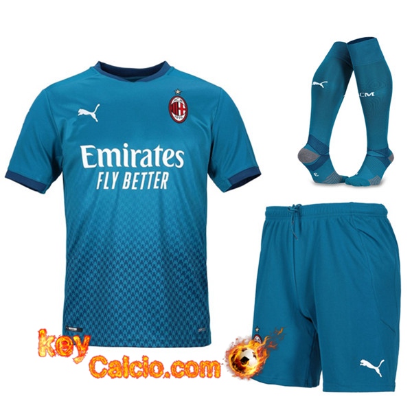 kit Maglia Calcio Milan AC Terza (Pantaloncini+Calzini) 20/21