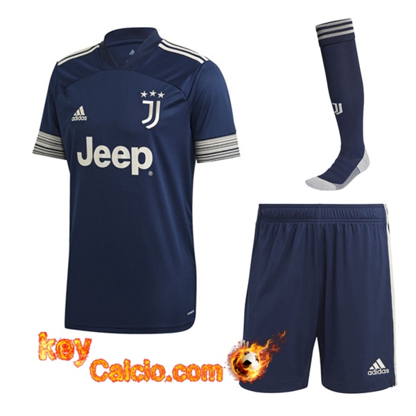 kit Maglia Calcio Juventus Seconda (Pantaloncini+Calzini) 20/21