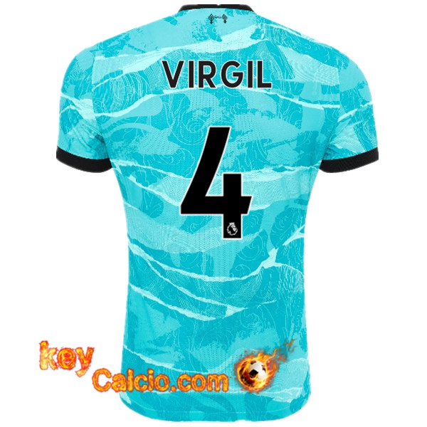 Maglia Calcio FC Liverpool (VIRGIL 4) Seconda 20/21