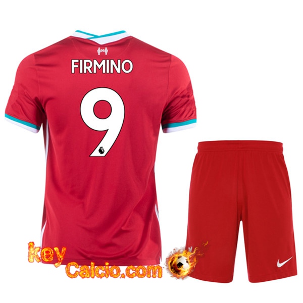 Maglia Calcio FC Liverpool (FIRMINO 9) Bambino Prima 20/21
