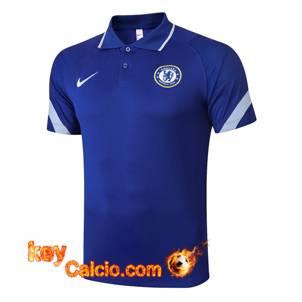 Maglia Polo FC Chelsea Blu 20/21