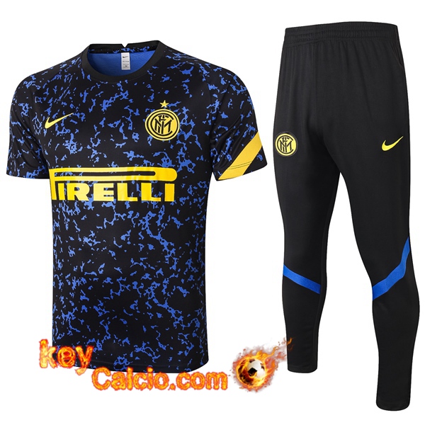 T Shirt Allenamento Inter Milan + Pantaloni Blu 20/21