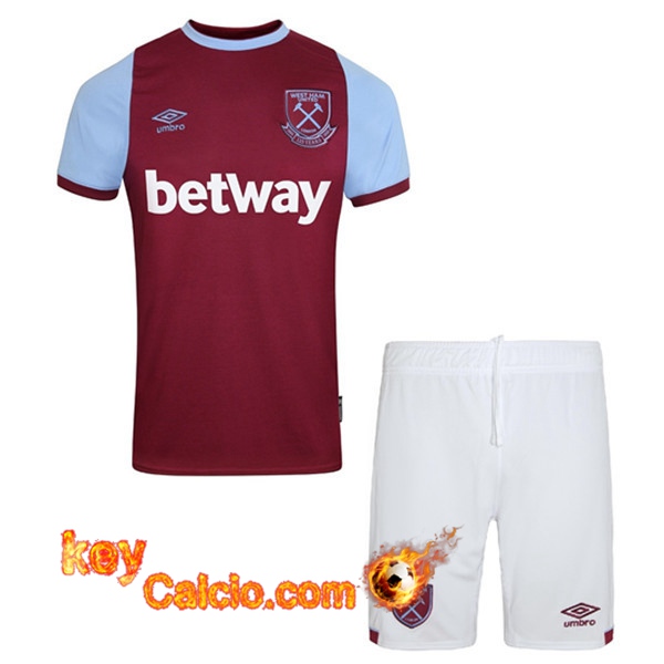 Maglia Calcio West Ham Bambino Prima 20/21