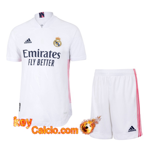 Kit Maglia Calcio Real Madrid Prima + Pantaloncini 20/21