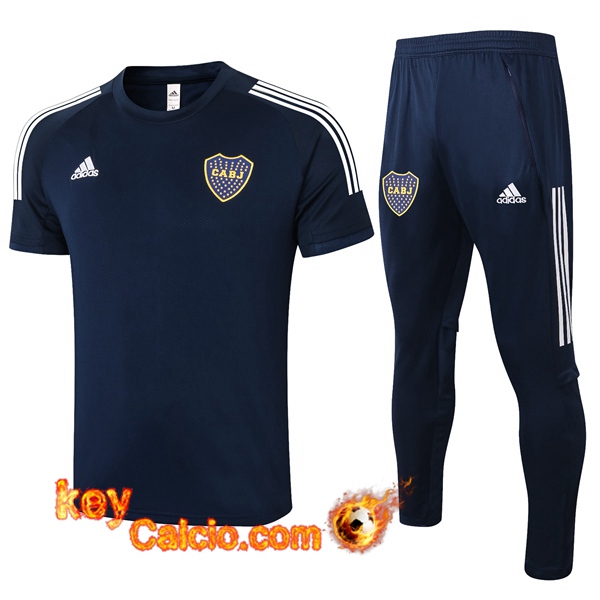 T Shirt Allenamento Boca Juniors + Pantaloni Blu Royal 20/21