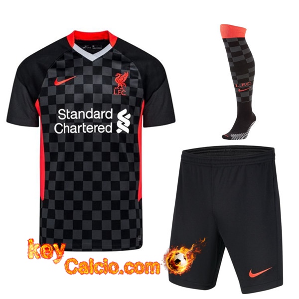kit Maglia Calcio FC Liverpool Terza (Pantaloncini+Calzettoni) 20/21