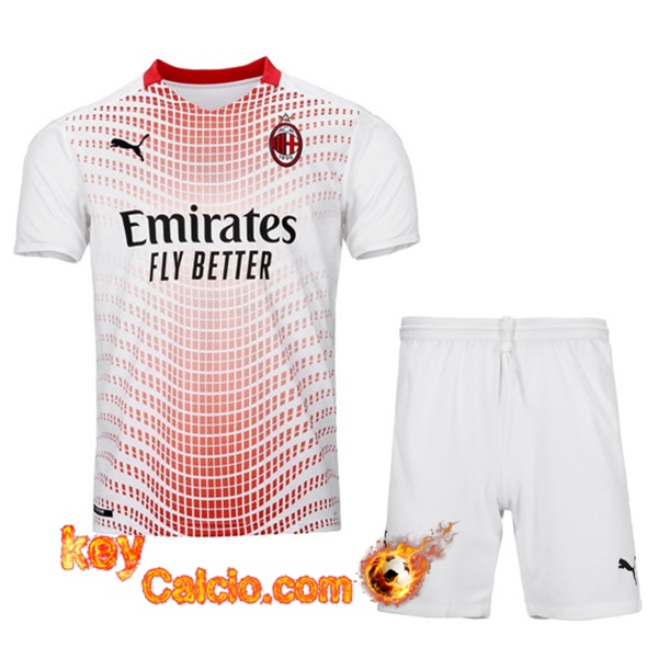 kit Maglia Calcio Milan AC Seconda + Pantaloncini 20/21
