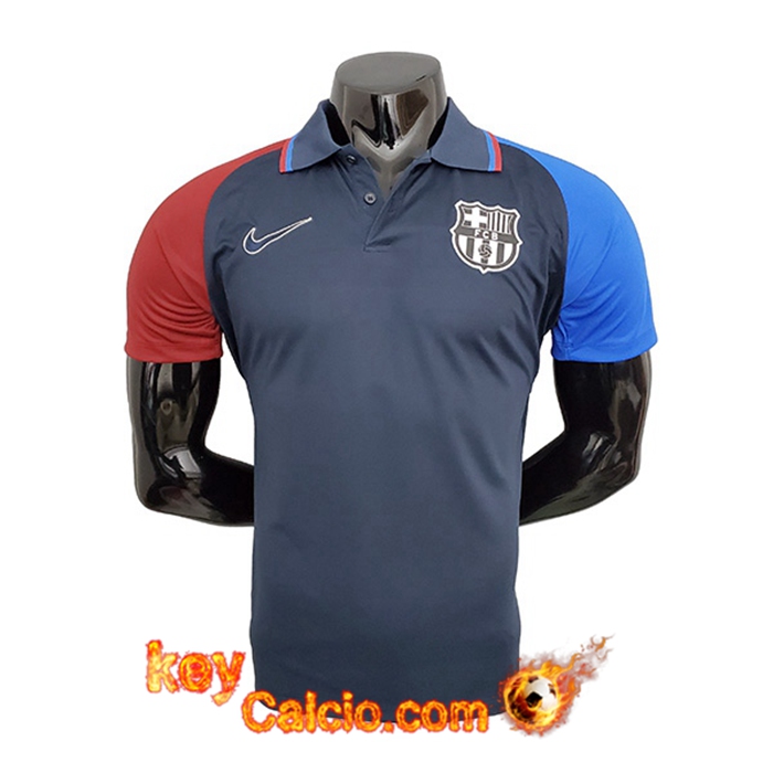 Maglia Polo FC Barcellona Blu/Blu Navy 2021/2022