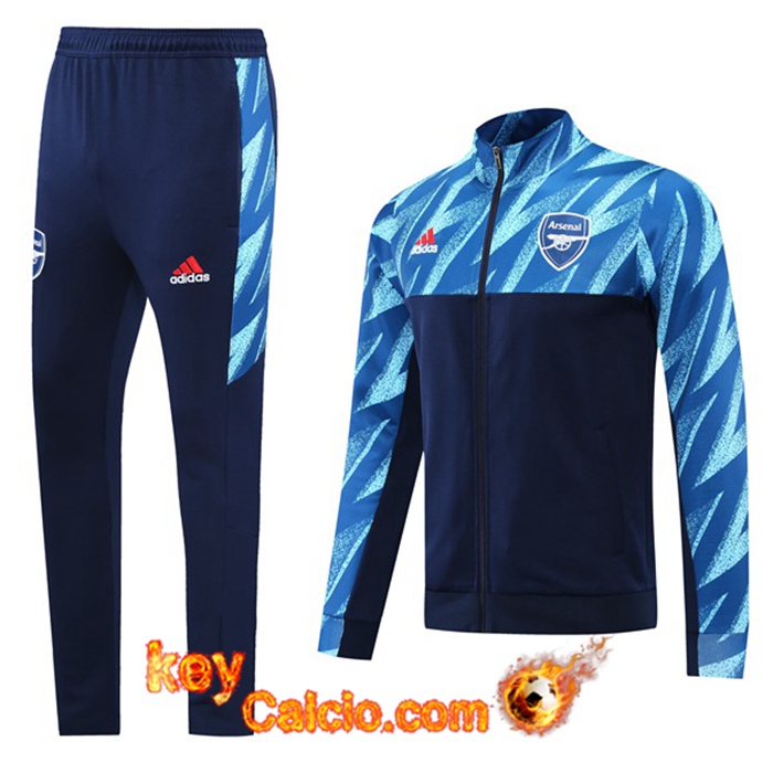 Insieme Tuta Calcio - Giacca FC Arsenal Blu Navy/Blu 2021/2022