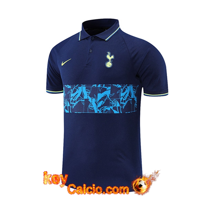 Maglia Polo Tottenham Hotspur Blu Navy/Blu 2021/2022