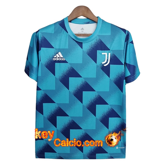 T Shirt Allenamento Juventus Blu Geometric Pattern 2022/2023
