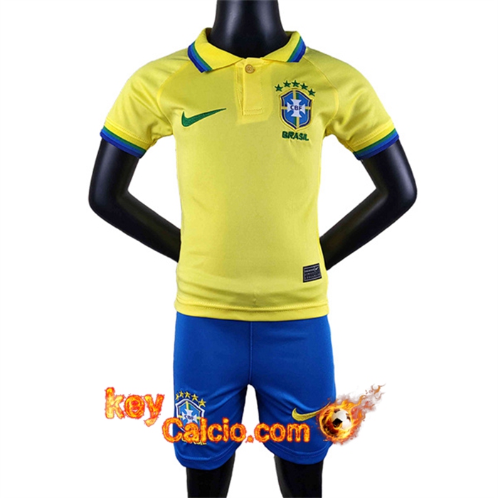 Maglie Calcio Brasile Bambino Prima Coppa Del Mondo 2022