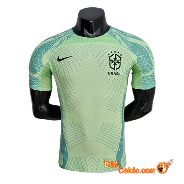 T Shirt Allenamento Brasile Player Version Verde 2022/2023