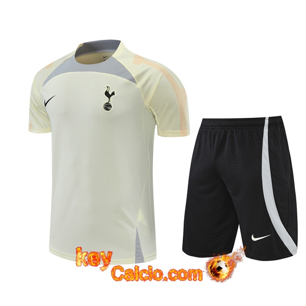 T Shirt Allenamento + Pantaloni Tottenham Hotspur Giallo 2022/2023