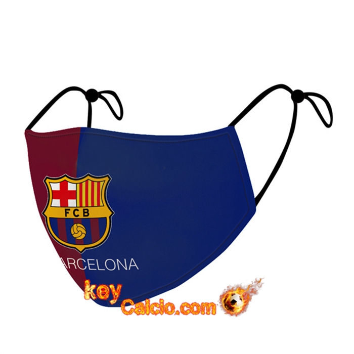 Mascherine Calcio FC Barcellona Blu/Rosso Reutilisable