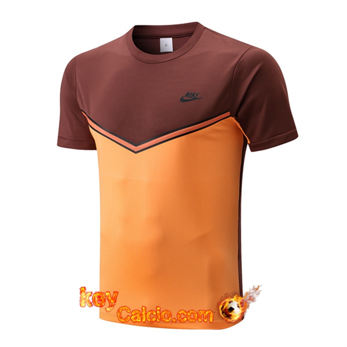 T Shirt Allenamento Nike Giallo/Marrone 2022/2023