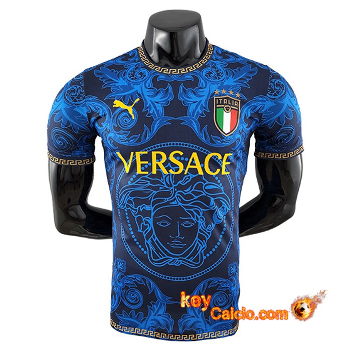Maglie Calcio Italia Versace Blu Coppa Del Mondo 2022