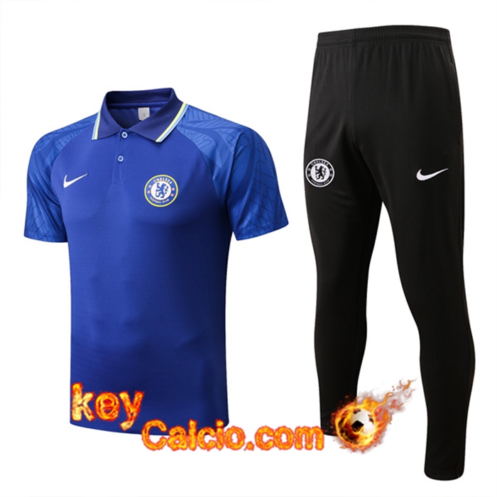 Kit Maglia Polo FC Chelsea Blu 2022/2023