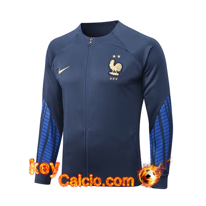 Giacca Calcio Francia blu navy 2022/2023