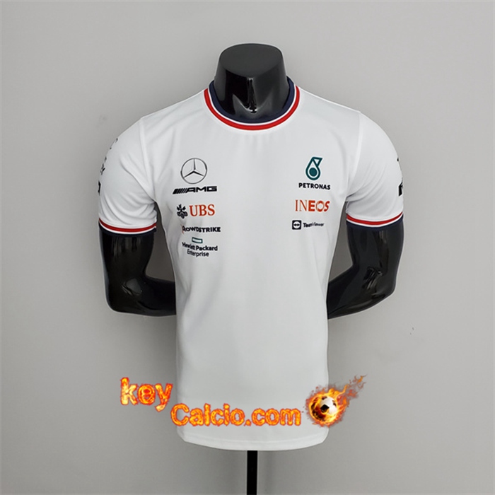 Maglietta F1 Mercedes Benz Bianco 2022