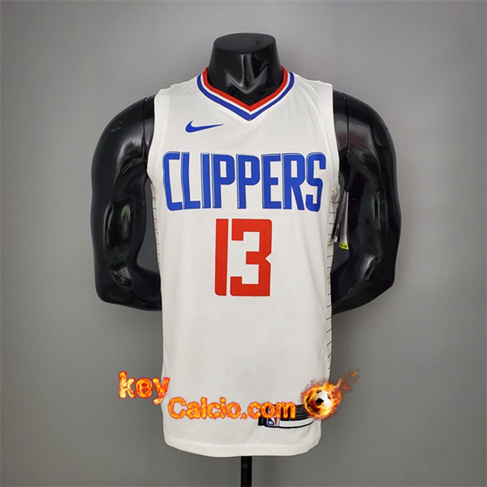 Maglia Los Angeles Clippers (George #13) Bianco Limited Edition