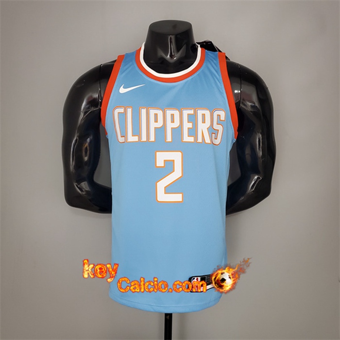 Maglia Los Angeles Clippers (Leonard #2) Blu
