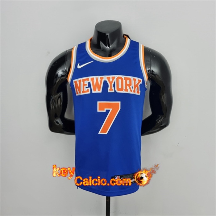 Maglia New York Knicks (Anthony #7) Blu 75th Anniversary