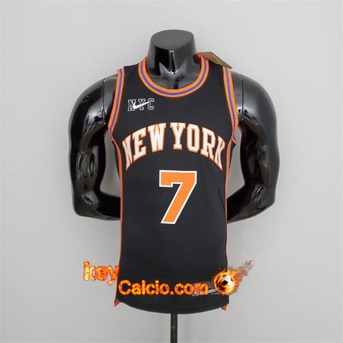 Maglia New York Knicks (Anthony #7) 2022 Season Nero Urban Edition