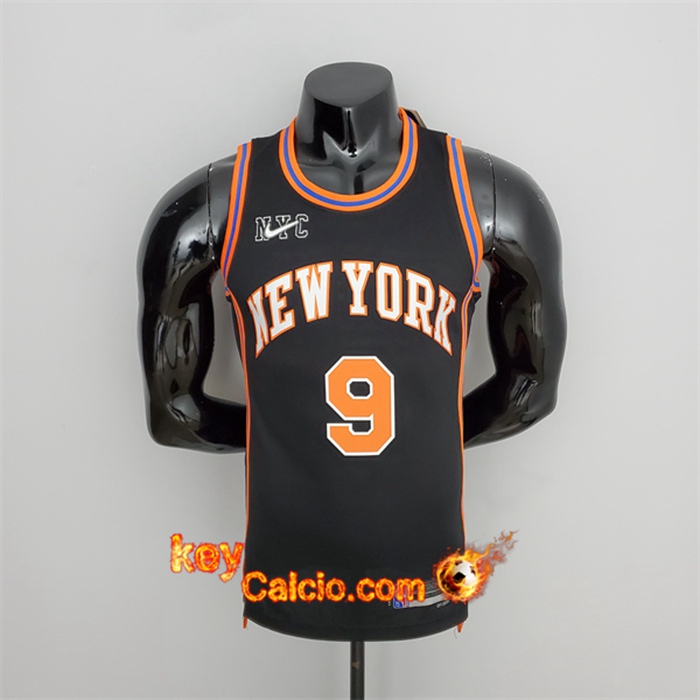 Maglia New York Knicks (Barrett #9) 2022 Season Nero Urban Edition