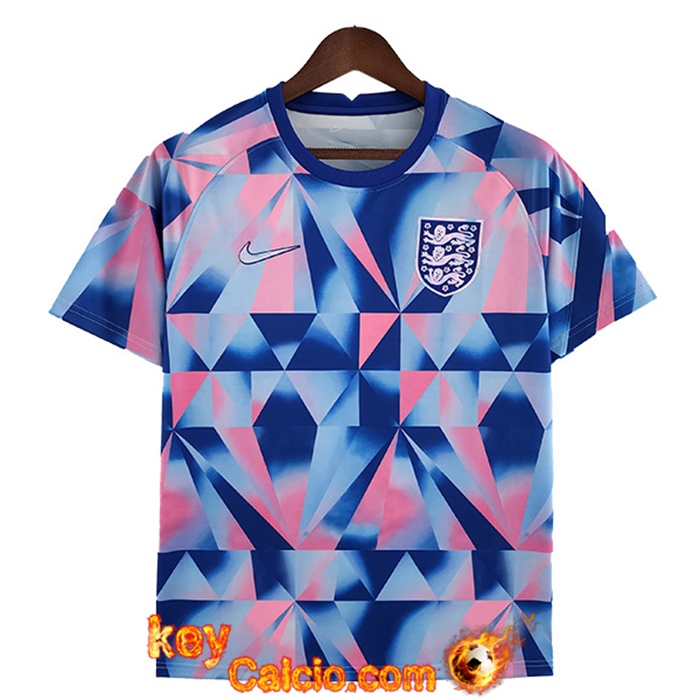 T Shirt Allenamento Inghilterra Blu/Rosa 2022/2023