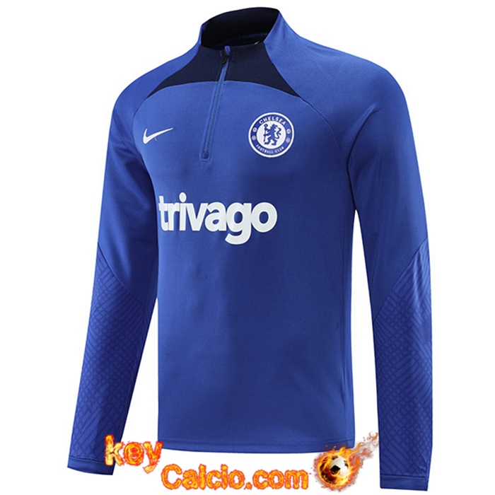 Felpa Allenamento FC Chelsea Blu/Nero 2022/2023