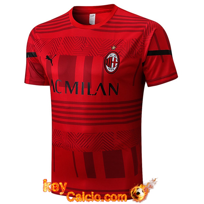 T Shirt Allenamento AC Milan Rosso 2022/2023
