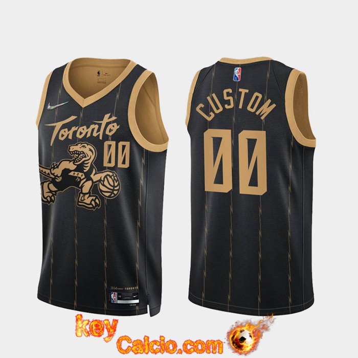 Maglia Toronto Raptors (CUSTOM #00) Nero