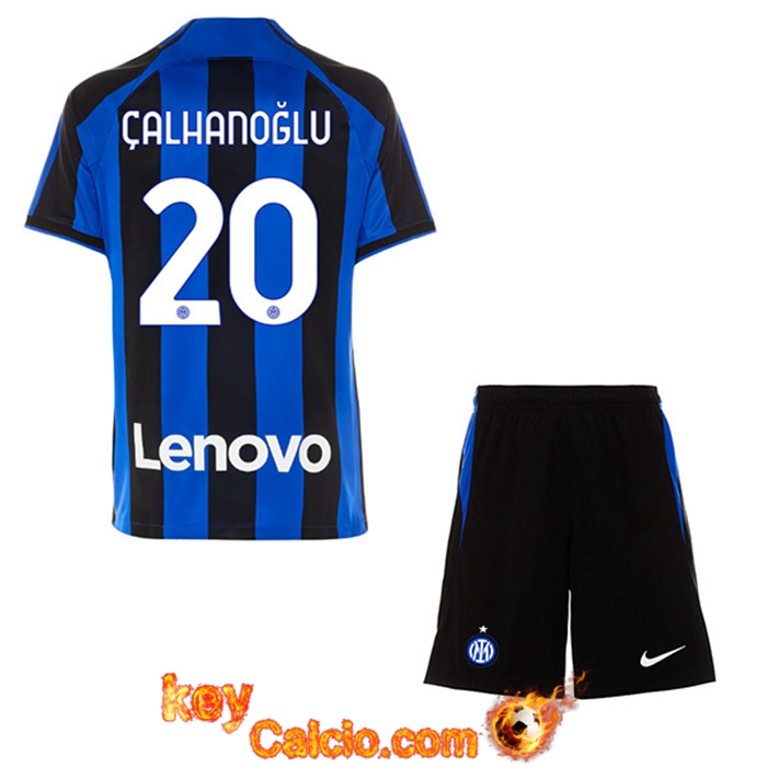 Maglie Calcio Inter Milan (ÇALHANOĞLU #20) Bambino Prima 2022/23