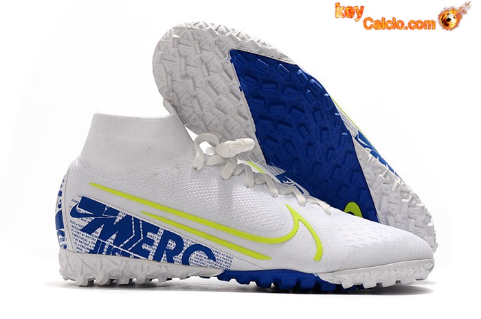 Nike Scarpe Da Calcio Mercurial Superfly 7 Elite MDS TF Bianco