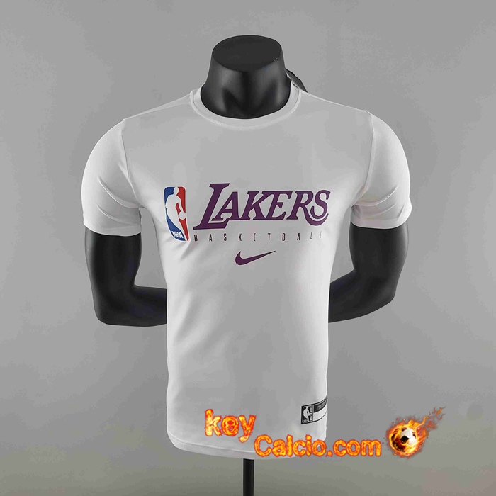 NBA Los Angeles Lakers T-Shirt Bianco #K000221