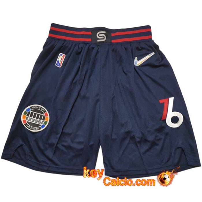 Pantaloncini NBA Philadelphia 76ers Blu Scuro