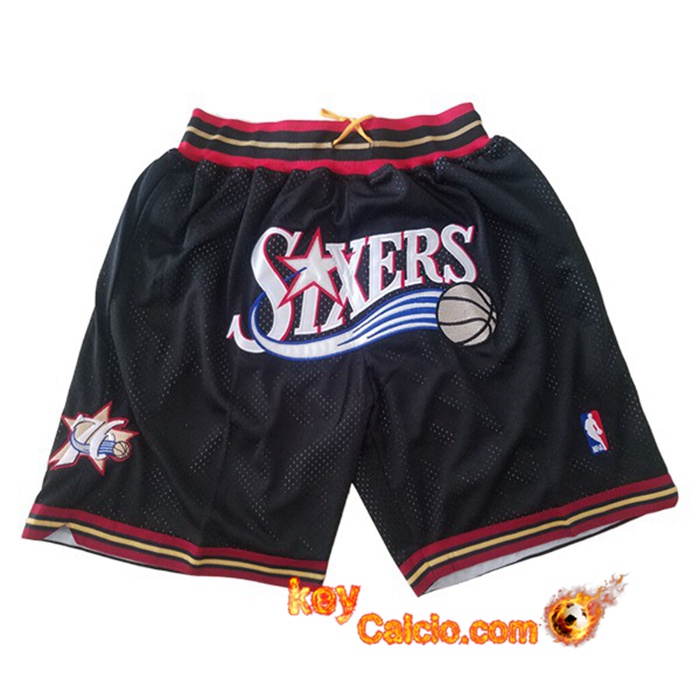Pantaloncini NBA Philadelphia 76ers Nero