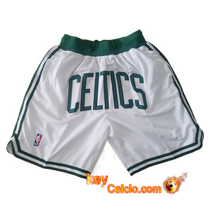 Pantaloncini NBA Boston Celtics Bianco