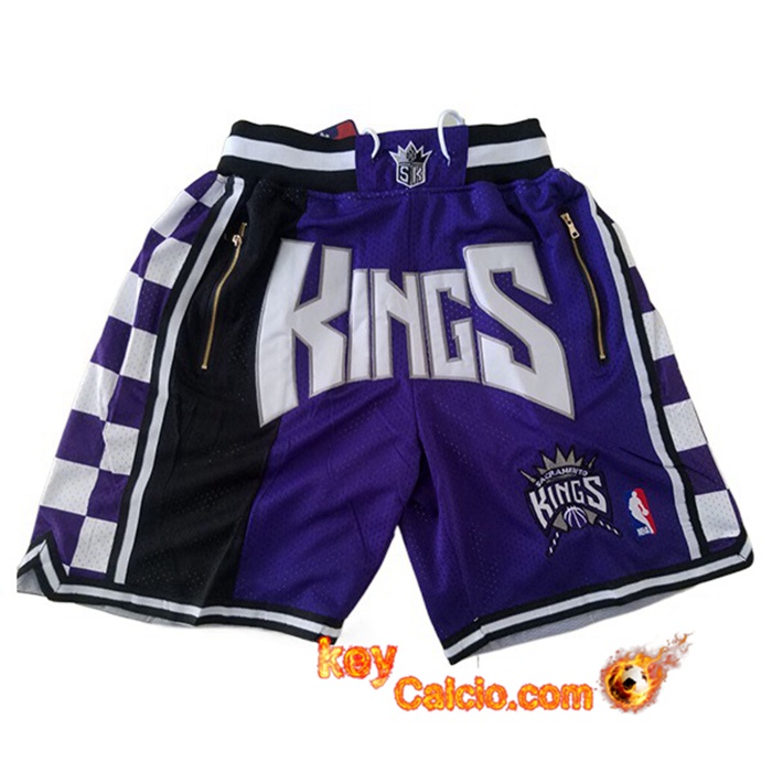 Pantaloncini NBA Sacramento Kings viola