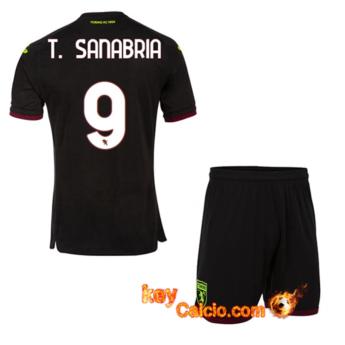 Maglie Calcio Torino (T.-SANABRIA #9) Bambino Terza 2022/2023