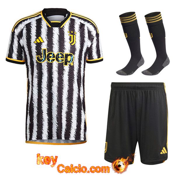 Maglie Calcio Juventus (CHIESA #7) Bambino 2023/2024 Prima Prezzo Vintage